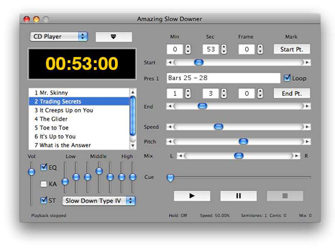 Amazing Slow Downer för Mac OS X